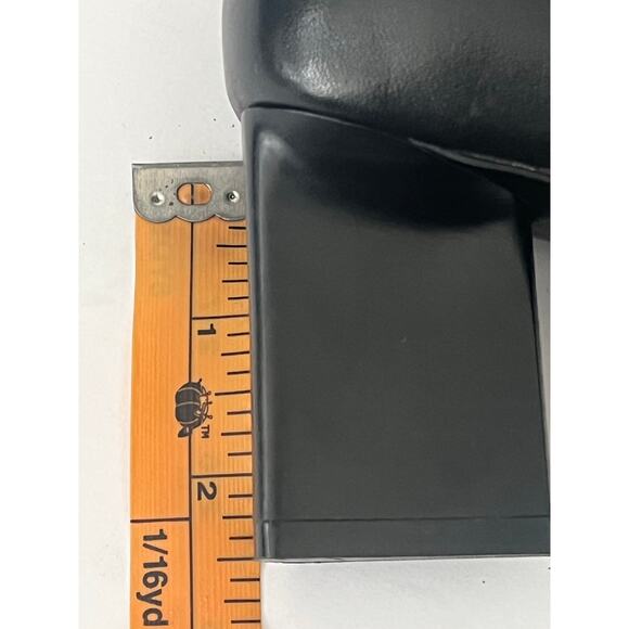 Women's Naturalizer Black Leather Ankle Bootie Triangle Shaped Heel Boot Size 6 - Picture 10 of 10